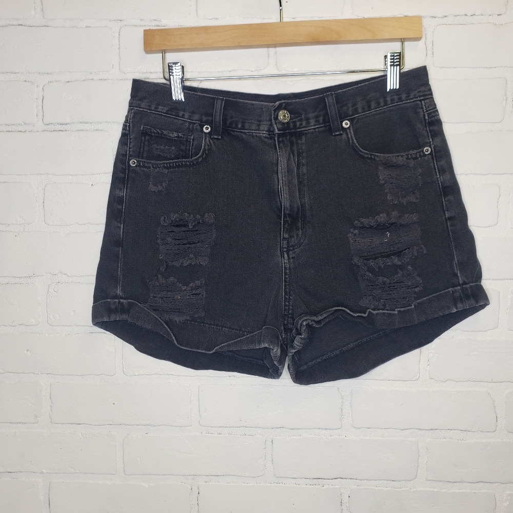 American Eagle Mom Distressed Shorts